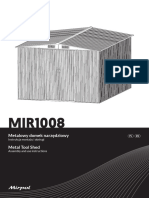 Metal Garden Shed - MIR1008 - Instrukcja - DRUK - MULTILANG