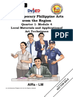 Contemporary Philippine Arts From The Region: Quarter 1-Module 4 Local Materials and Application of Art Techniques