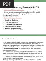 Content: Directory Structure in OS