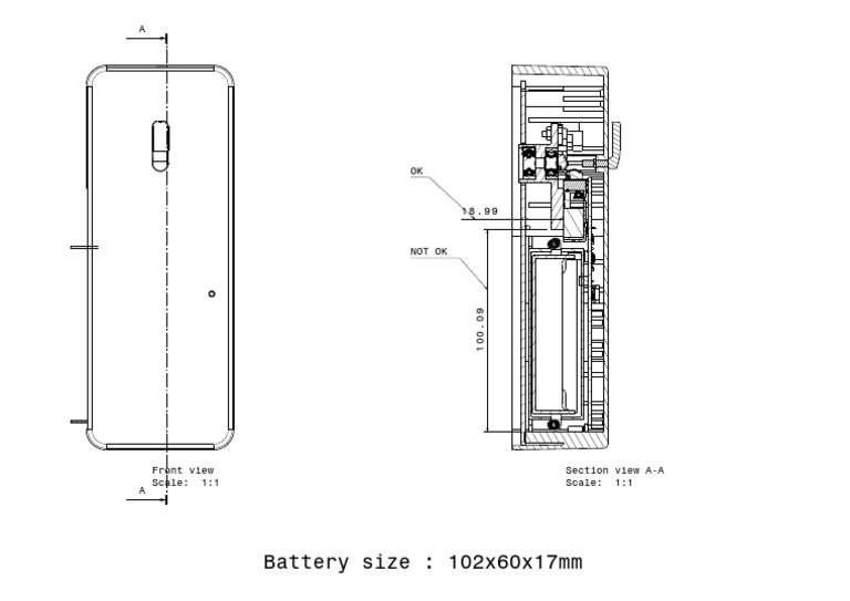 Battery Size Specifications and Views | PDF
