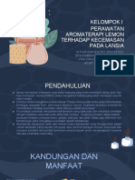 KELOMPOK I KBA (Aromaterapi Perawatan Terhadap Lansia)