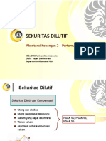 Sekuritas Dilutif Dan Laba Per Lembar Saham