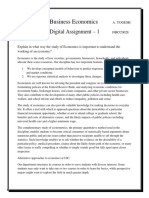 Business Economics: Digital Assignment - 1