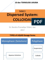 COLLOIDAL DISPERSION FORMULATION AND TECHNOLOGY