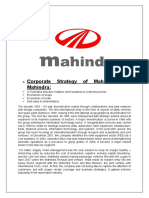 Corporate Strategy of Mahindra and Mahindra