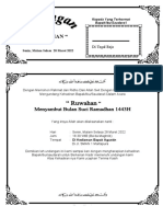 Model Undangan Ruwah