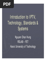 Introduction To IPTV, Technology, Standards & Systems