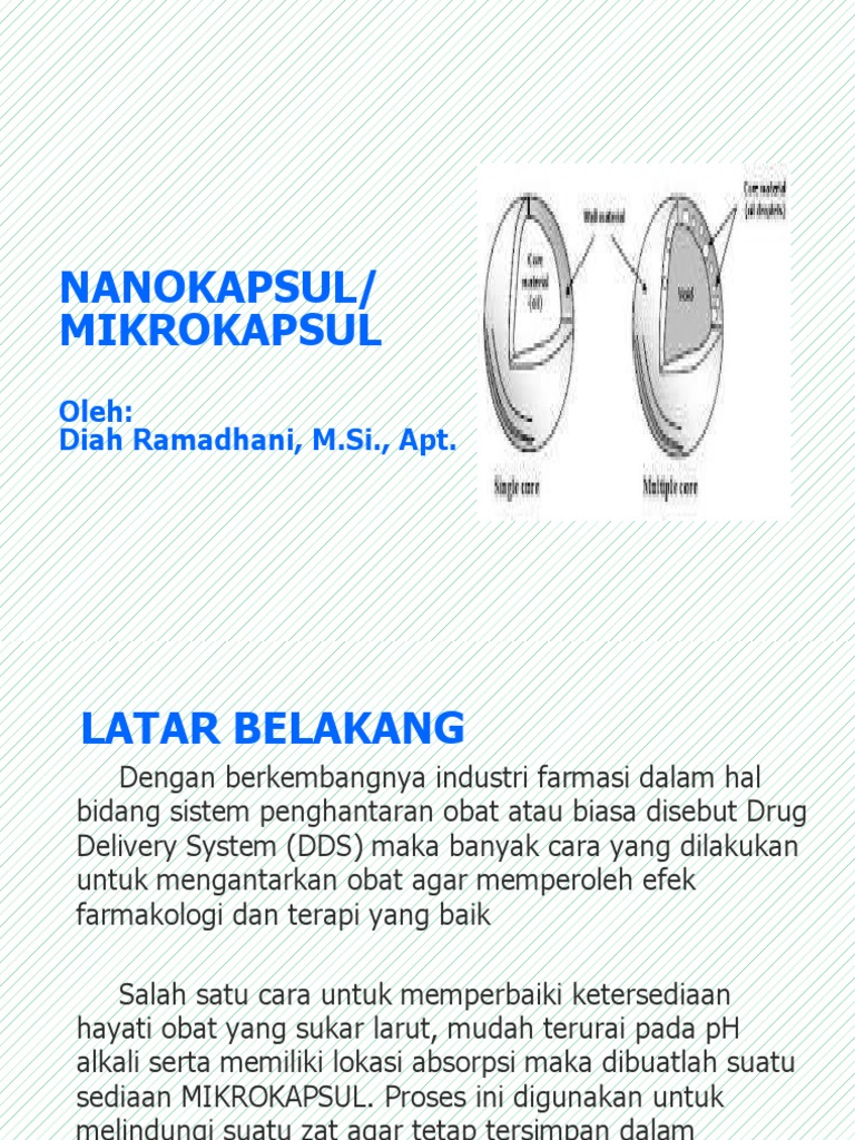 Teknologi Mikroenkapsulasi Obat | PDF | Memasak, Makanan, & Anggur ...