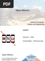 Open Minors: School of Computer Science and Engineering