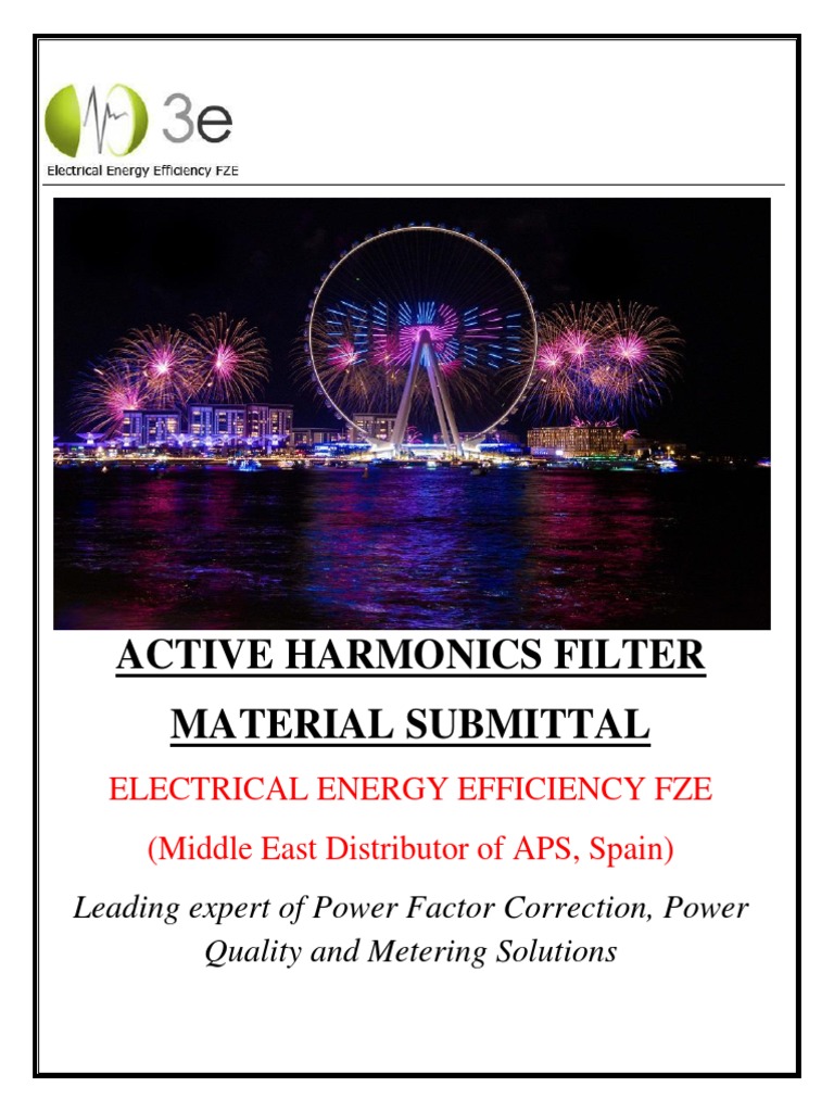 3E Active Filter Material Submittal - Dubai I Project | PDF ...