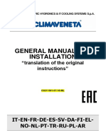 General Manual For Installation: IT-EN-FR-DE-ES-SV-DA-FI-EL-No-Nl-Pt-Tr-Ru-Pl-Ar