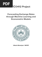 ECO412 Project - Forecasting Exchange Rates Through Machine Learning and Econometric Models