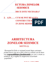 Arhitectura Zonelor Seismice