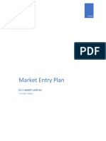 Market Entry Plan: (Document Subtitle)