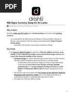 RBI Signs Currency Swap For Sri Lanka: Why in News