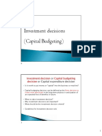 Investment Decisions (Capital Budgeting) : Firms Decision To Invest Most Effectively