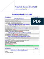 4a. Lampiran Pre Dan Post - Dive Check List RUBT - US Navy Diving Manual Rev 7