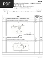 Subject Control Systems: 18EC43 Model Question Paper-2 With Effect From 2019-20 (CBCS Scheme)