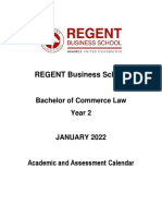 Bcom Law Y2 AA - Jan 2022