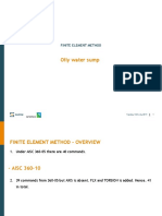 Oily Water Sump: Finite Element Method