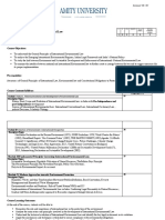 Course Title: International Environmental Law Course Code:: Law 435 Credit Units:3 Course Level:UG Course Objectives