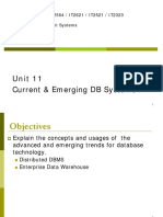 Current and Emerging DB Systems