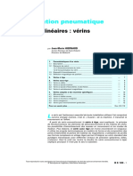 Automatisation Pneumatique. Actionneurs Linéaires - Vérins