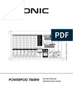 Powerpod 750Rw: User's Manual Manual Del Usuario