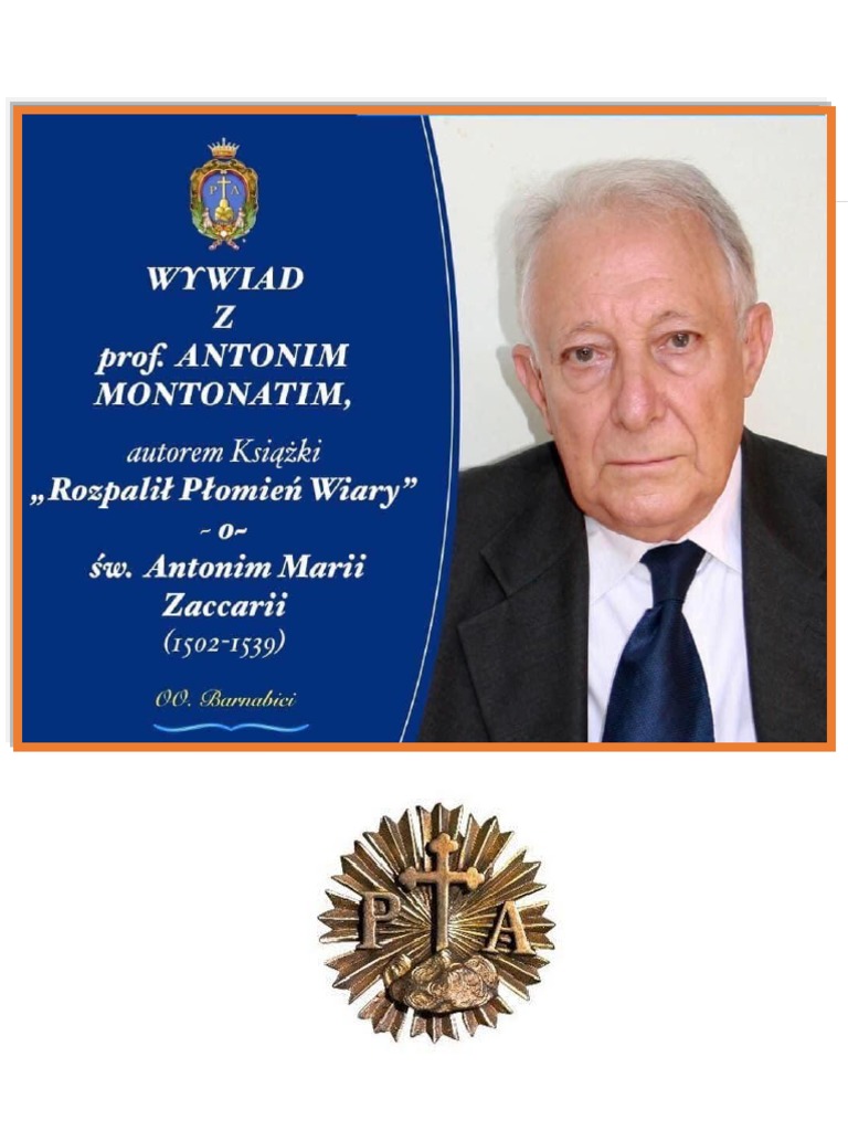 Wywiad z prof angelo montonatim o w antonim zaccarii pdf