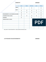 ACTIVIDADES DE MANTENIMIENTO