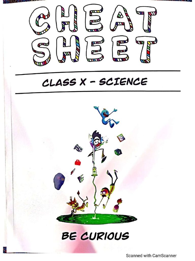 BKP Science Cheat Sheet PDF