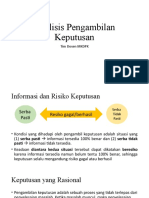 Analisis Pengambilan Keputusan Tim Dosen MKDPK