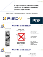 Using RISC-V in High Computing, Ultra-Low Power, Programmable Circuits For Inference On Battery Operated Edge Devices