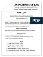 Vidhilekh Legal Essay Writing Competition 2022. 