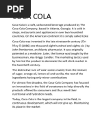 Project Coca-Cola Rizea Alexandru Gr 315C