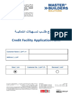 Credit Facility Application Form