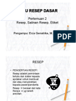 Pertemuan 2 Pengantar Ir Dasar - Resep