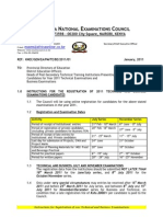 2011 Instructions For Registration Be Te Exms