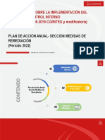 Plan de Acción Anual - Sección Medidas de Remediación 2022