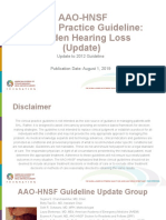 Sudden Hearing Loss Slideset