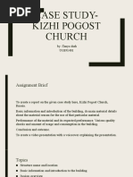 Case Study-Kizhi Pogost Church: by - Tanya Shah UG191401