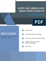 Nước súc miệng cho BN covid