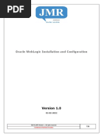 As Build Documents - WebLogic Installation and Configuration