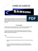 BCG Matrix of Samsung