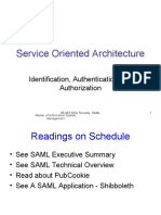 Service Oriented Architecture: Identification, Authentication and Authorization