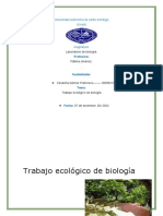 Trabajo Ecológico de Biología Cesarina Gomez