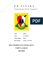 Laporan Praktikum Efek Doppler (Hizkia) Xi Mipa 1