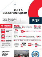 O-Train Line 1 & Bus Service Update: Transit Commission March 30, 2022