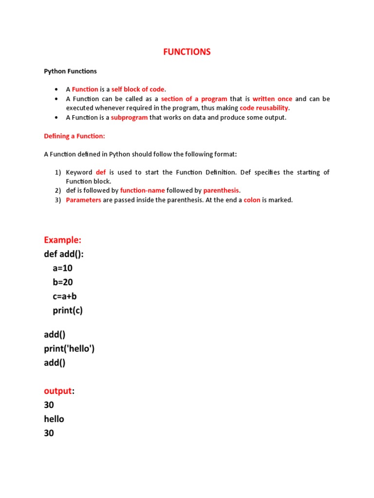 3 - Functions | PDF | Parameter (Computer Programming) | Anonymous Function