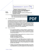 LM-207-07. VI. Informe de Uso de Reactivos Nuevos_